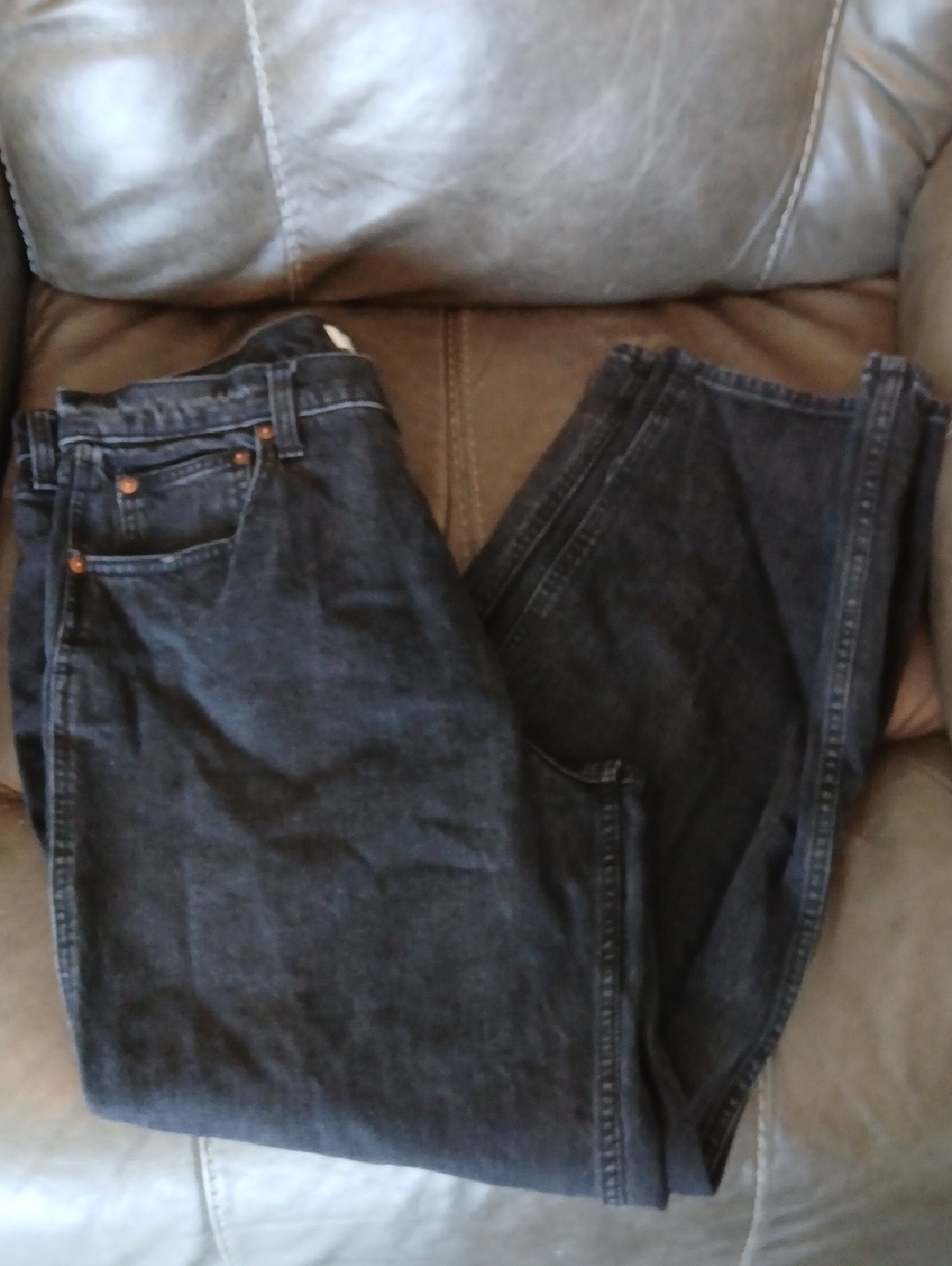 Abercrombie & Fitch Black Relaxed Jeans 33 / 16
